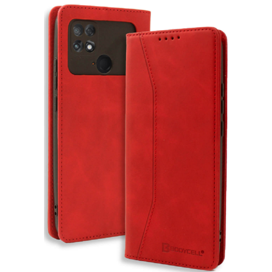 Bodycell Θήκη - Πορτοφόλι Xiaomi Poco C40 - Red (5206015004308)