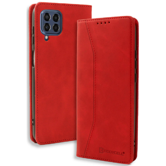 Bodycell Θήκη - Πορτοφόλι Samsung Galaxy M33 - Red (5206015016035)