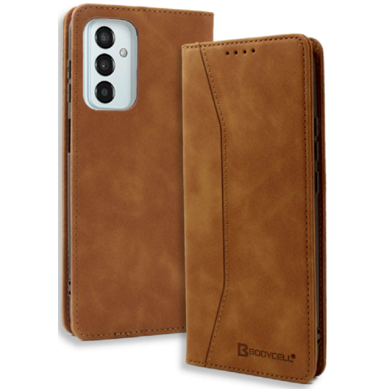 Bodycell Θήκη - Πορτοφόλι Samsung Galaxy M23 - Brown (5206015015663)