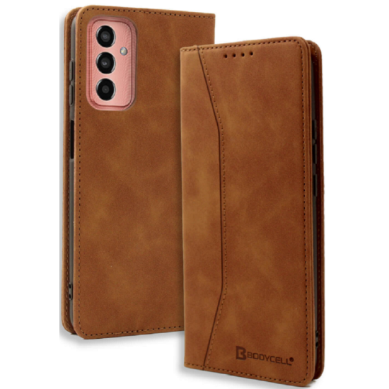Bodycell Θήκη - Πορτοφόλι Samsung Galaxy M13 4G - Brown (5206015015311)