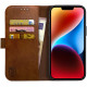 Rosso Element PU Θήκη Πορτοφόλι Apple iPhone 14 Plus - Brown (8719246369445)