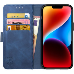 Rosso Element PU Θήκη Πορτοφόλι Apple iPhone 14 Plus - Blue (8719246369483)