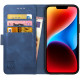 Rosso Element PU Θήκη Πορτοφόλι Apple iPhone 14 Plus - Blue (8719246369483)