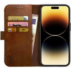 Rosso Element PU Θήκη Πορτοφόλι Apple iPhone 14 Pro Max - Brown (8719246369469)