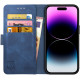 Rosso Element PU Θήκη Πορτοφόλι Apple iPhone 14 Pro - Blue (8719246369490)