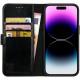 Rosso Element PU Θήκη Πορτοφόλι Apple iPhone 14 Pro - Black (8719246369414)