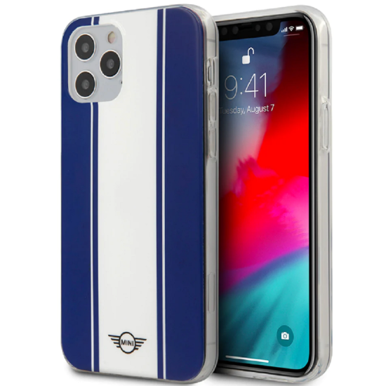 Mini Thoriz Stripes - Σκληρή Θήκη Apple iPhone 12 Pro Max - Navy (MIHCP12LPCUSNA)