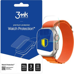 3MK Premium Flexible Glass - Αντιχαρακτικό Υβριδικό Προστατευτικό Γυαλί - Apple Watch Ultra 3 / Ultra 2 / Ultra 1 49mm - 0.2mm - 3 Τεμάχια (5903108491198)
