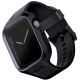 Uniq Monos Unibody Λουράκι Σιλικόνης με Θήκη - Apple Watch SE/9/8/7/6/5/4 (45/44mm) - Midnight Black (UNIQ-45MM-MONOSBLK)
