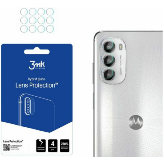 3MK Hybrid Glass Camera Protector - Αντιχαρακτικό Υβριδικό Προστατευτικό Γυαλί για Φακό Κάμερας Motorola Moto G82 - 4 Τεμάχια (5903108477970)