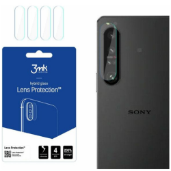 3MK Hybrid Glass Camera Protector - Αντιχαρακτικό Υβριδικό Προστατευτικό Γυαλί για Φακό Κάμερας Sony Xperia 1 IV - 4 Τεμάχια (5903108477147)