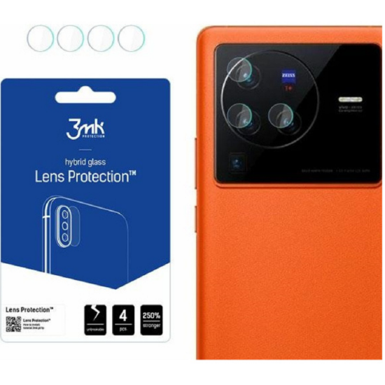3MK Hybrid Glass Camera Protector - Αντιχαρακτικό Υβριδικό Προστατευτικό Γυαλί για Φακό Κάμερας Vivo X80 Pro - 4 Τεμάχια (5903108476270)