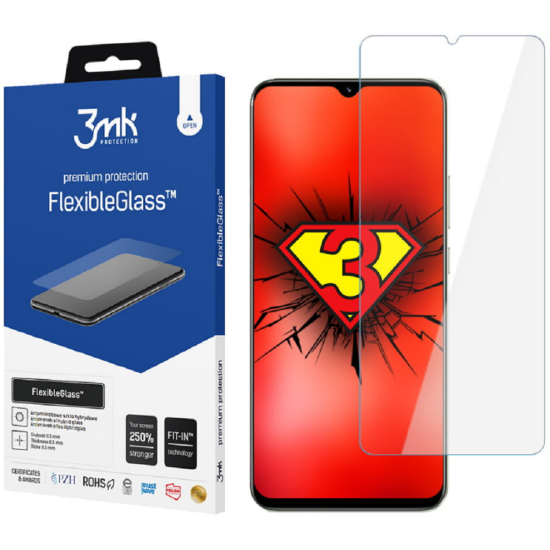 3MK Premium Flexible Glass - Αντιχαρακτικό Υβριδικό Προστατευτικό Γυαλί Οθόνης - Realme C30 - 0.3mm (5903108487573)