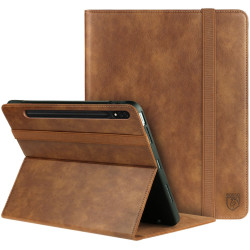 Rosso Element PU Θήκη Samsung Galaxy Tab S8 / S7 11" με Υποδοχή για Γραφίδα - Brown (8719246366468)
