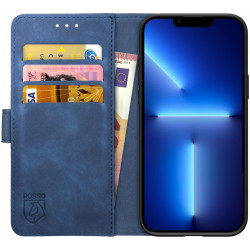Rosso Element PU Θήκη Πορτοφόλι Apple iPhone 13 Pro - Blue (8719246324741)