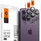 Spigen GLAS.tR EZ Fit OPTIK Pro Camera Lens Protector - Αντιχαρακτικό Προστατευτικό Γυαλί για Φακό Κάμερας Apple iPhone 17 Pro / 17 Pro Max / 16 Pro / 16 Pro Max / 15 Pro / 15 Pro Max / 14 Pro / 14 Pro Max - 2 Τεμάχια - Black (AGL05205)