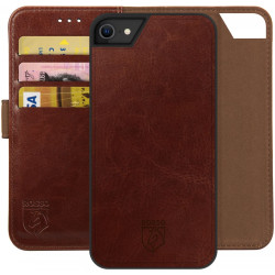 Rosso Element 2 in 1 - PU Θήκη Πορτοφόλι Apple iPhone SE 2022 / 2020 / 8 / 7 - Brown (8719246324857)