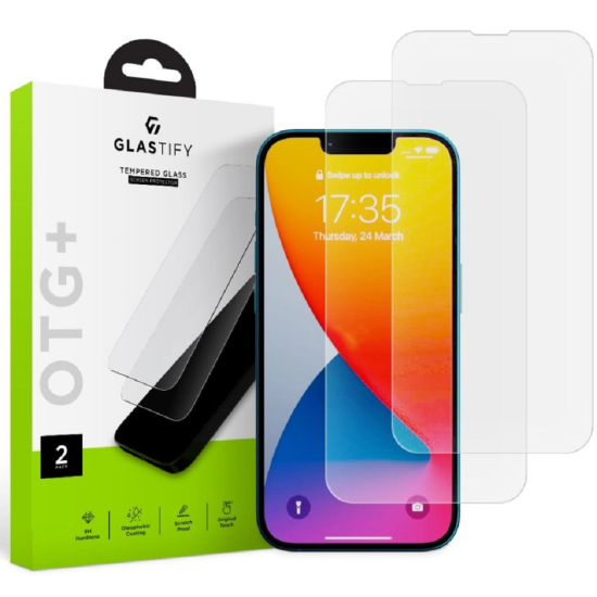 GlasTIFY OTG+ Tempered Glass - Αντιχαρακτικό Γυαλί Οθόνης Xiaomi 12T / 12T Pro - 2 Τεμάχια - Clear (9490713929698)