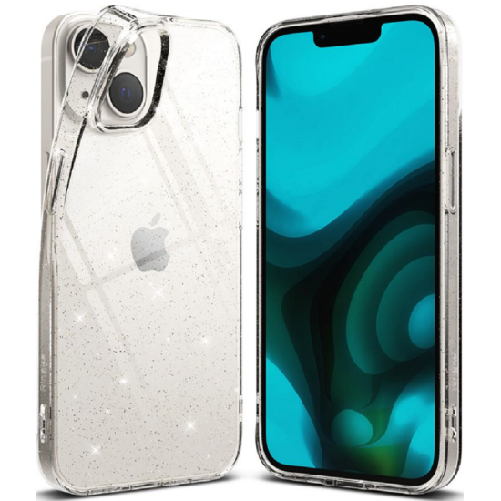 Ringke Air Θήκη Σιλικόνης Apple iPhone 15 Plus / 14 Plus - Glitter Clear (8809881263380)