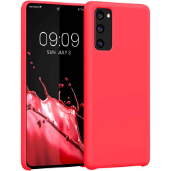 KWmobile Soft Flexible Rubber Cover - Θήκη Σιλικόνης Samsung Galaxy S20 FE - Neon Coral (53605.103)