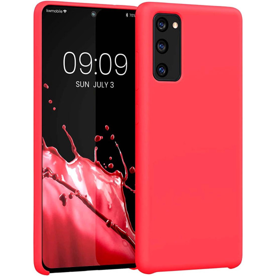 KWmobile Soft Flexible Rubber Cover - Θήκη Σιλικόνης Samsung Galaxy S20 FE - Neon Coral (53605.103)