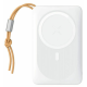 Veger MagOn Magnetic Wireless PowerBank με Ασύρματη Φόρτιση MagSafe 15W / 1 x USB-A / 1 x Type-C - 20W - 10000mAh - White (V1151)