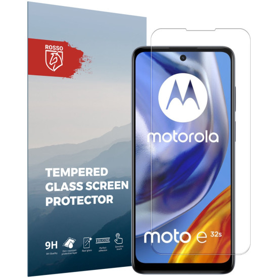 Rosso Tempered Glass - Αντιχαρακτικό Προστατευτικό Γυαλί Οθόνης Motorola Moto E32s - Clear (8719246375545)