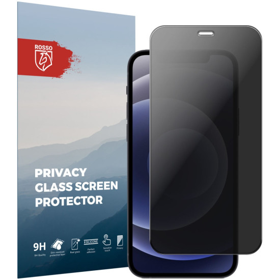 Rosso Tempered Glass Privacy - Αντιχαρακτικό Γυαλί Προστασίας Απορρήτου Οθόνης Apple iPhone 12 / 12 Pro (8719246376252)