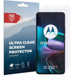 Rosso Ultra Clear Screen Protector - Μεμβράνη Προστασίας Οθόνης - Motorola Edge 30 - 2 Τεμάχια (8719246375675)