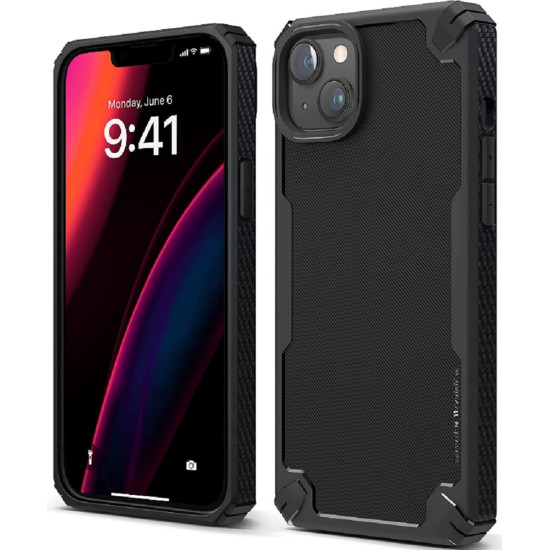 Elago Armor Case - Ανθεκτική Θήκη Σιλικόνης Apple iPhone 14 Plus - Black (ES14AM67-BK)