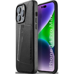 MUJJO Full Leather Wallet Case - Δερμάτινη Θήκη-Πορτοφόλι Apple iPhone 14 Pro Max - Black (MUJJO-CL-030-BK)