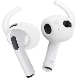 Elago Earbuds Hook - Αντιολισθητικά Καλύμματα Premium Σιλικόνης με Γάντζο Apple AirPods 3rd Gen - White - 4 Τεμάχια (EAP3-BUDSHK-WH)