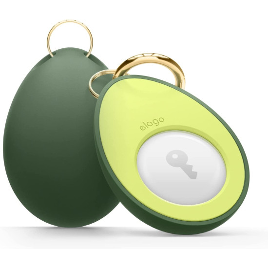 Elago Avocado Case - Θήκη / Μπρελόκ Premium Σιλικόνης Apple AirTag 2 / 1 - Avocado (EAT-AVOCADO)