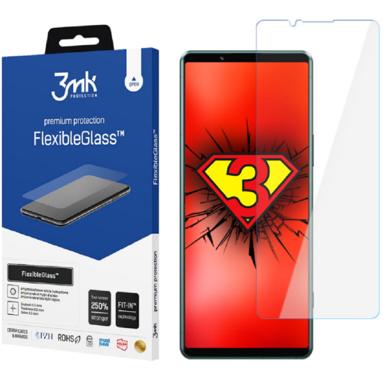 3MK Premium Flexible Glass - Αντιχαρακτικό Υβριδικό Προστατευτικό Γυαλί Οθόνης - Sony Xperia 5 IV - 0.3mm (5903108492164)