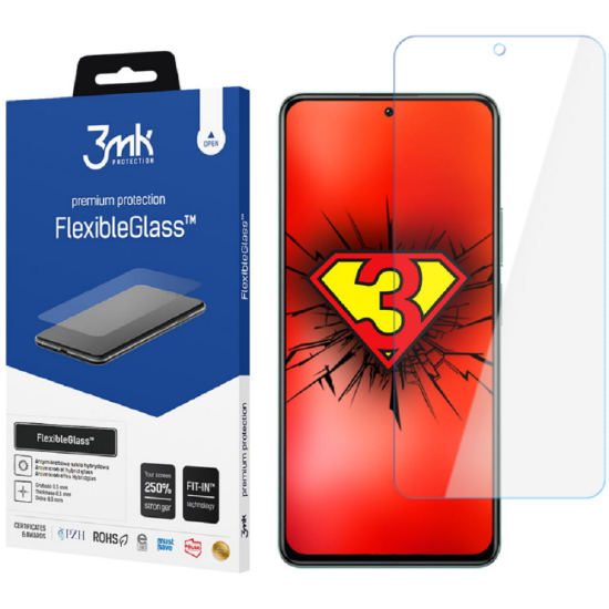 3MK Premium Flexible Glass - Αντιχαρακτικό Υβριδικό Προστατευτικό Γυαλί Οθόνης - Xiaomi Poco F4 - 0.3mm (5903108490283)
