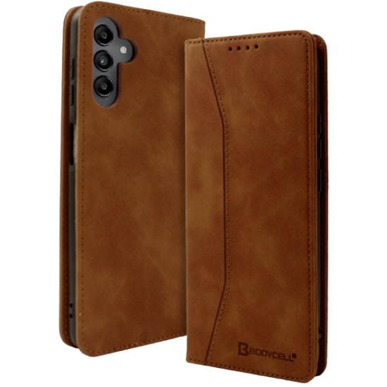 Bodycell Θήκη - Πορτοφόλι Samsung Galaxy A04s - Brown (5206015017858)