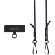 SwitchEasy MagEasy Strap & Strap Card - Αποσπώμενο Λουράκι Λαιμού για Θήκες Κινητών iPhone - Navy Blue (MPHIPH063NB22)