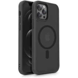 Tech-Protect MagMat - Σκληρή Θήκη MagSafe Apple iPhone 12 / 12 Pro - Matte Black (6216990211553)
