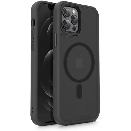 Tech-Protect MagMat - Σκληρή Θήκη MagSafe Apple iPhone 12 / 12 Pro - Matte Black (6216990211553)