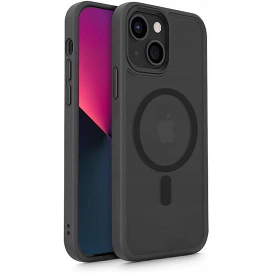 Tech-Protect MagMat - Σκληρή Θήκη MagSafe Apple iPhone 13 - Matte Black (9589046917592)