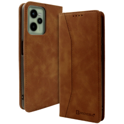 Bodycell Θήκη - Πορτοφόλι Realme C35 - Brown (5206015016257)