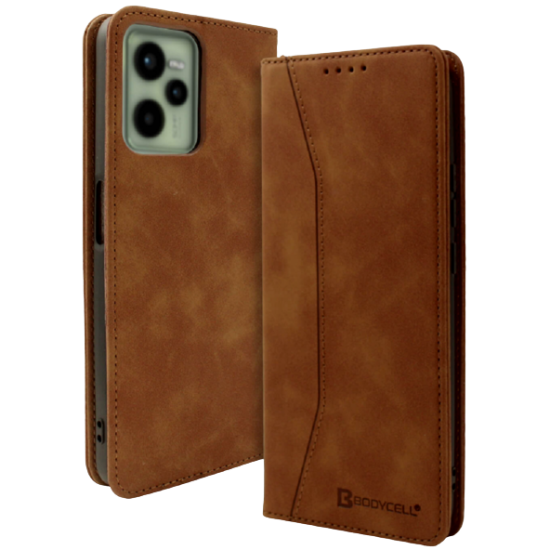 Bodycell Θήκη - Πορτοφόλι Realme C35 - Brown (5206015016257)