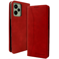Bodycell Θήκη - Πορτοφόλι Realme C35 - Red (5206015017391)