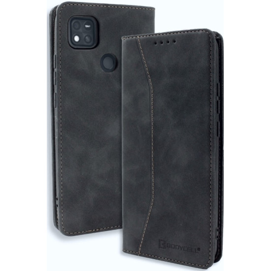 Bodycell Θήκη - Πορτοφόλι Xiaomi Redmi 10A - Black (5206015004377)