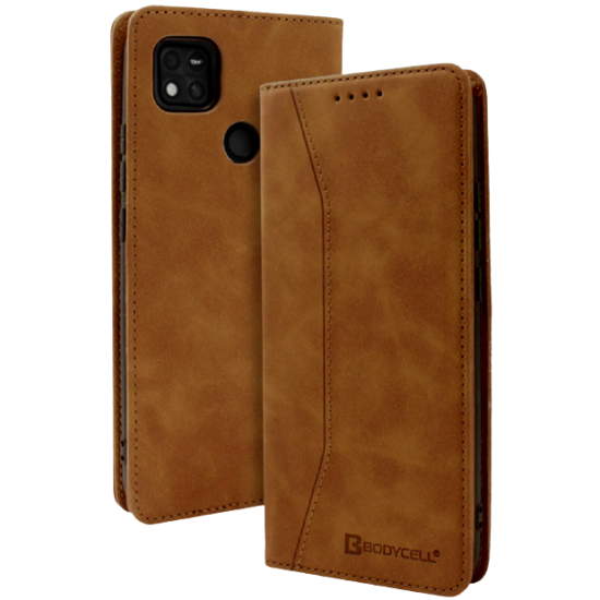 Bodycell Θήκη - Πορτοφόλι Xiaomi Redmi 10A - Brown (5206015005015)