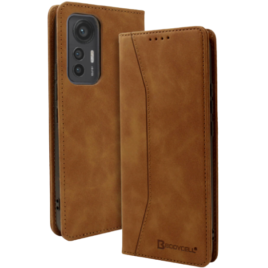 Bodycell Θήκη - Πορτοφόλι Xiaomi 12 Lite - Brown (5206015005046)