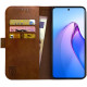 Rosso Element PU Θήκη Πορτοφόλι Oppo Reno8 Pro - Brown (8719246375798)