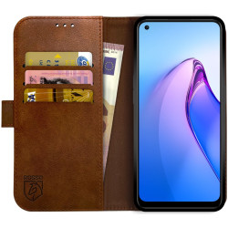 Rosso Element PU Θήκη Πορτοφόλι Oppo Reno8 - Brown (8719246375781)