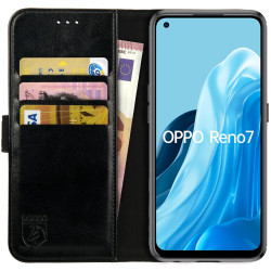 Rosso Element PU Θήκη Πορτοφόλι Oppo Reno7 - Black (8719246375736)