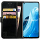 Rosso Element PU Θήκη Πορτοφόλι Oppo Reno7 - Black (8719246375736)